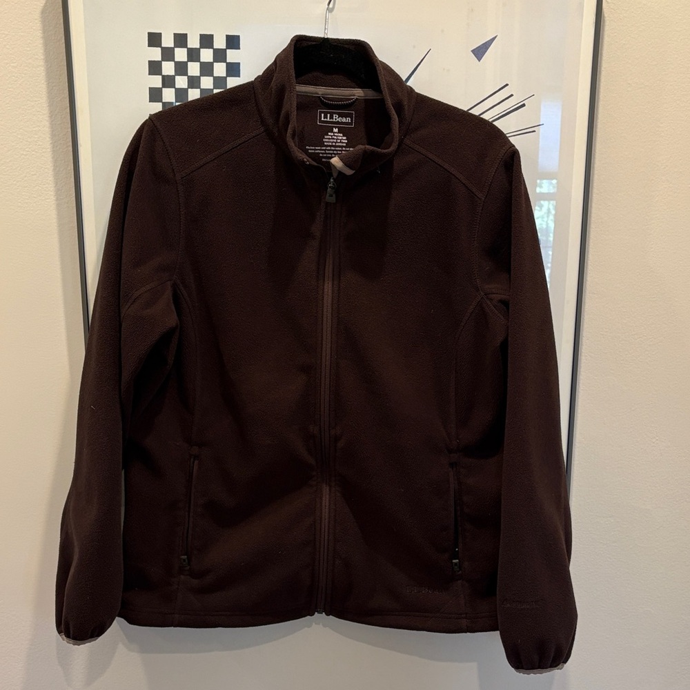 L.L. Bean Women’s Dark Brown Lightweight Fleece Jacket
